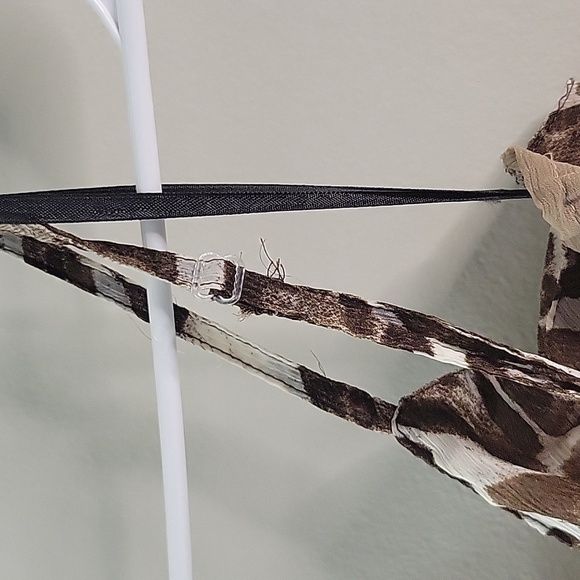 DOTS Maxi Long Summer Date Dress Leopard Animal Print Sz 1X Sheer Chiffon Beach - Picture 8 of 10